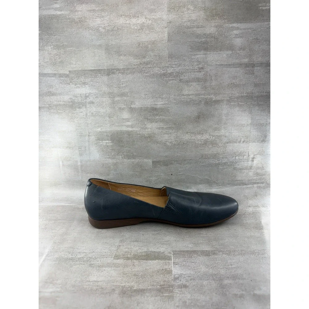 Dansko Women Navy Blue Leather Slip On Loafers Flats 2036750600 Size EU 40